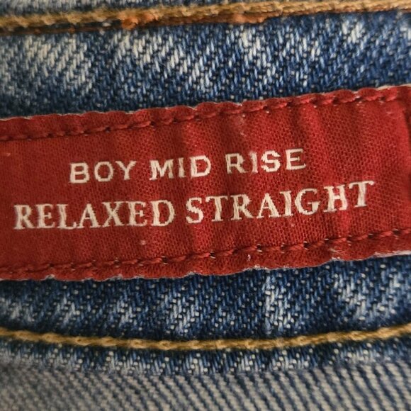 Lucky Brand Lucky Legend Boyfriend Midrise Relaxed Straight Jeans Size 12/31 - Picture 11 of 14